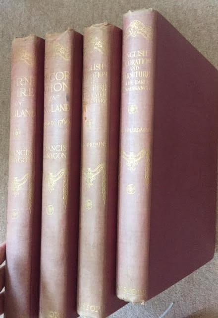 Image for English Decoration and Furniture from 1500- 1820 - 4 volumes - The Library of Decorative Art - 1. English Decoration and Furniture of the Early Renaissance; 2. Decoration in England From 1660-1770; 3. Furniture in England From 1660-1760; 4. English Decoration & Furniture of the Later XVIIIth and Early XIXth Centuries