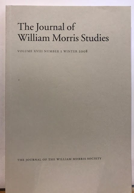 Image for The Journal of Willliam Morris Studies. Volume XVIII / 18 , Number 1, Winter 2008