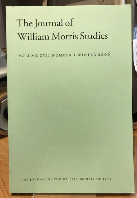 Image for The Journal of William Morris Studies. Volume XVII / 17 , Number 1, Winter 2006