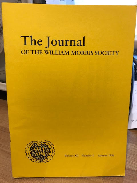 Image for The Journal of William Morris Studies. Volume XII / 12 , Number 1, Autumn 1996