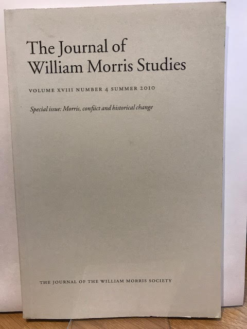 Image for The Journal of William Morris Studies. Volume XVIII / 18 , Number 4, Summer 2010