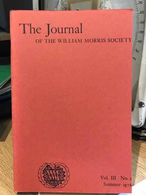 Image for The Journal of the William Morris Society. Volume III / 3 , Number 2, Summer 1976