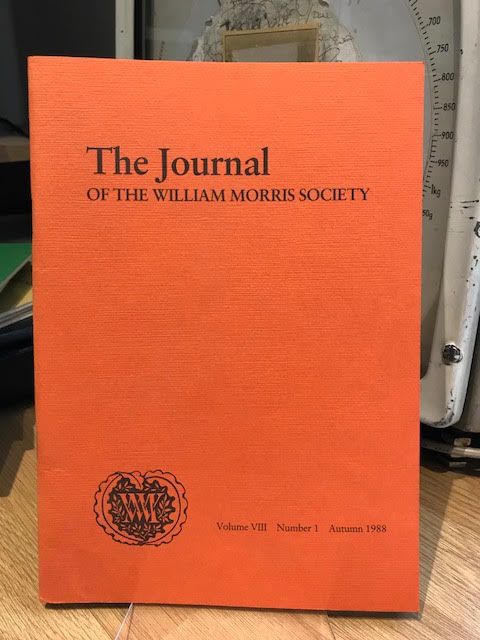 Image for The Journal of the William Morris Society. VIII / 8, Number 1, Autumn 1988