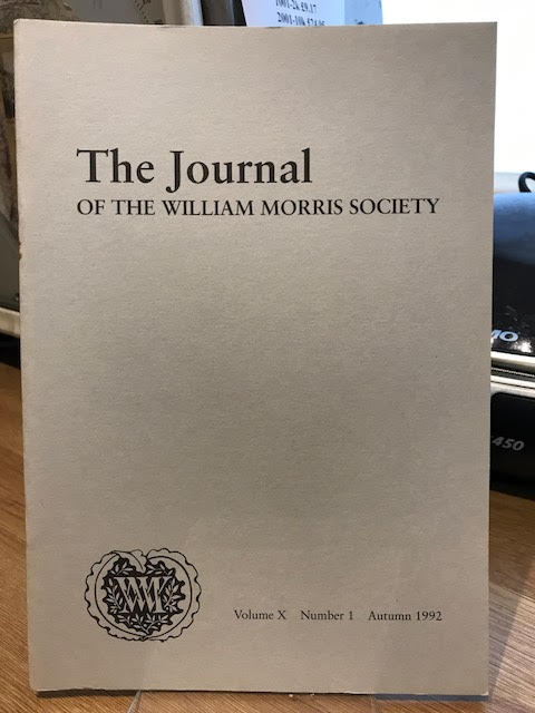 Image for The Journal of the William Morris Society Vol X/10, Number 1, Autumn 1992