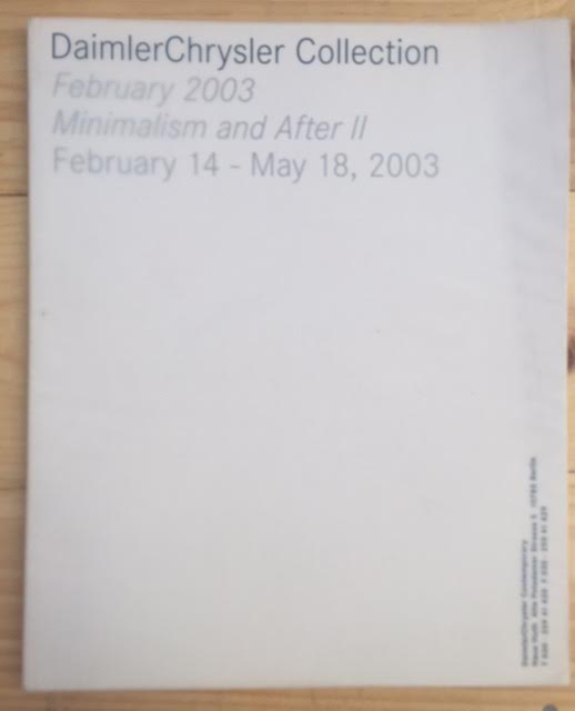 Image for DaimlerChrysler Collection: February 2003, Minimalism and After II