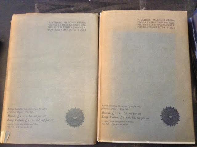 Image for P. Vergili Maronis Opera Omnia Ex Recensione Henrici Nettleship A Joanne P. Postgate Relecta. In Two Volumes