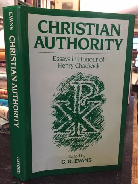christian authority essays in honour of henry chadwick christian essays