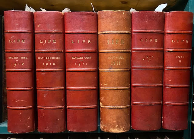 Image for Life Magazine 1910-1912. In six bound volumes.