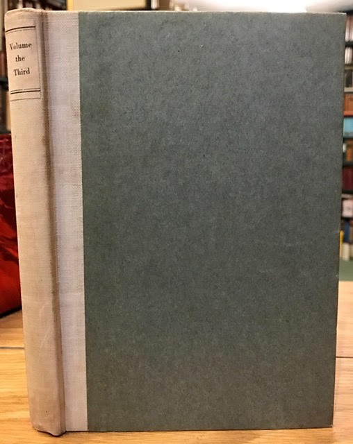 Image for Volume the Third : Now First Printed from the Manuscript