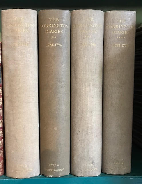 Image for The Torrington Diaries : Containing the Tours Through England and Wales of the Hon. John Byng (Later Fifth Viscount Torrington) Between the Years 1781 and 1794. In four volumes