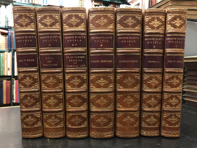 Image for Novels of George Eliot : Adam Bede. Mill on the Floss. Silas Marner. Scenes of Clerical Life. Felix Holt. Romola. Middlemarch. Daniel Deronda. Eight volumes in seven