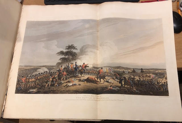 Image for The Campaign of Waterloo : Illustrated with Engravings of Les Quatres Bras, La Belle Alliance, Hougoumont, La Haye Saint ... With a Grand View of the Battle on a Large Scale ...