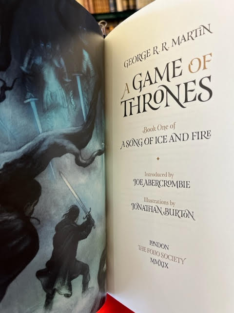 A Game of Thrones, (in two volumes with supplementary map of the