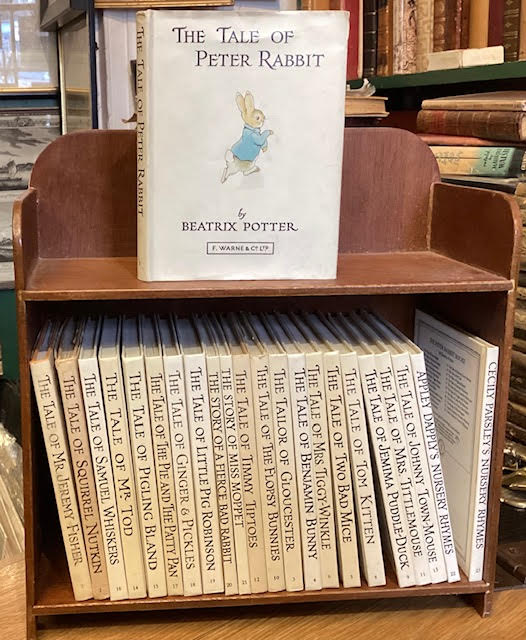 Peter Rabbit's Book Shelf. Complete set of 23 titles of Beatrix Potter ...