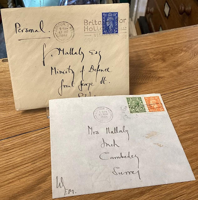 Letters concerning the death of Aubertin Walter Sothern Mallaby